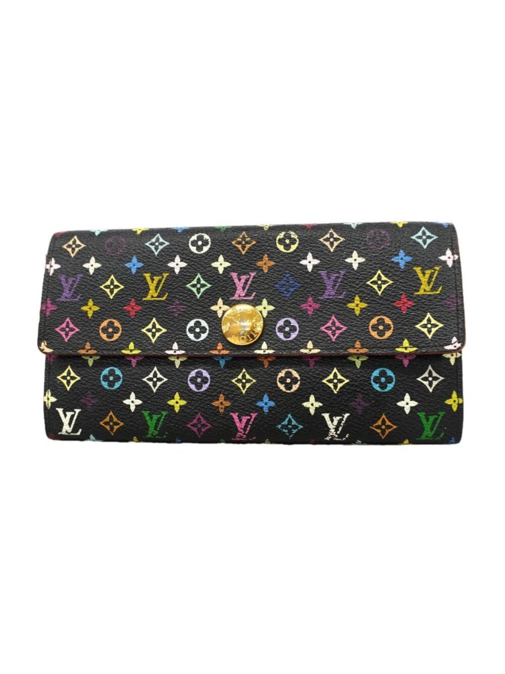 Louis Vuitton Wallet Monogram Multicolor Portefeuille Sarah Grenat